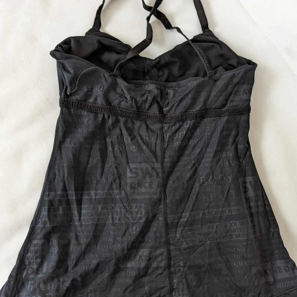 OG Lululemon Babydoll style LULULEMON print top Vintage - Picture 2 of 6